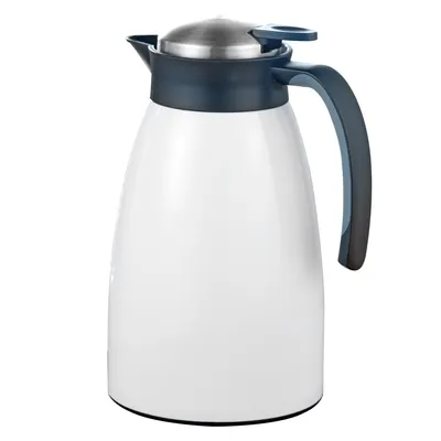 Produktbild von Esmeyer Isolierkanne GLACE, Inhalt: 1,5 Liter, doppelwandiger Edelstahl, weiß lackiert, 305-041