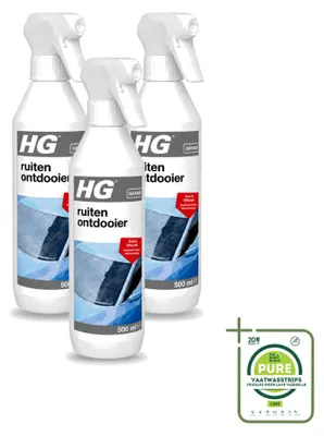 Produktbild von 3 x HG Scheibenenteiser Spray - 500 ml - Großpackung - 3 Stücke