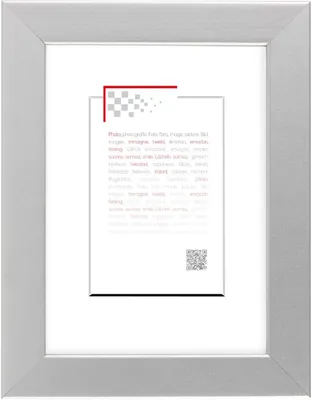 Zdjęcie produktu dla CEANOTHE Ramka drewniana MAT 18 x 24 cm, srebrna