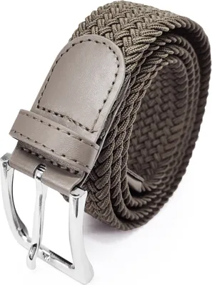 Produktbild von Glamexx24 Uni Elastischer Stoffgürtel Geflochtener Stretchgürtel Dehnbarer Gürtel für Damen und Herren-Farbe: Khaki -Größe: 120