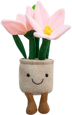 Produktbild von Plüschpflanze – Lilie (32 cm) – Plüschblume in Lilienform – Plüschblume – Dekoration – Geschenk für Frauen – Muttertagsgeschenk – Einzugsgeschenk