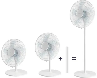 Obrázek produktu pro Stojanový/stolní ventilátor Bluepalm BP40STTI26V1 Ø 40 cm 50 W kovový bílý