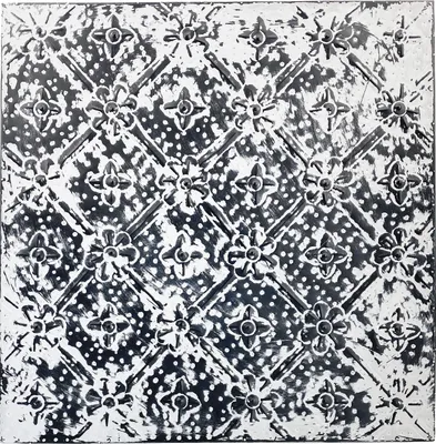 Image de Décoration murale 50x50cm, noir