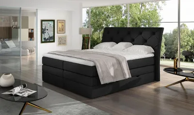 Obrázek produktu pro Manželská postel 180x200 VORVIRO - černá