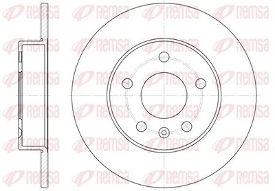 Produktbild von 2x REMSA Bremsscheibe 6578.00 hinten für OPEL Corsa C Schrägheck (X01) ASTRA J