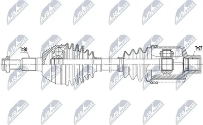 Produktbild von NTY NPW-PL-146 Antriebswelle Vorne Rechts für CHEVROLET CAPTIVA (C100, C140) für OPEL ANTARA