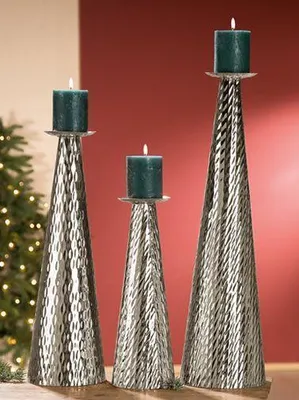 Produktbild von Gilde Edelstahl Leuchter Rombica 65897 48 cm