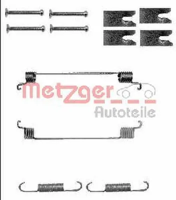 Produktbild von METZGER Zubehörsatz Bremsbacken 105-0866 Hinten für OPEL Corsa D Schrägheck (S07)