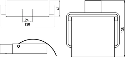 Produktbild von EMCO Papierhalter loft 00100 m. Deckel chr