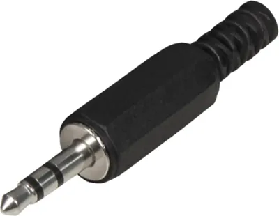 Produktbild von 3,5 mm Klinkenstecker, mono, 2 polig, Kunststoffgehäuse (22220509)