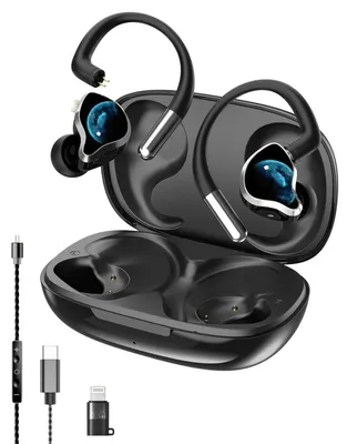 Obrázok produktu pre Slúchadlá do uší s duálnym režimom, Bluetooth 6 + USB-C, bezdrôtové a s možnosťou pripojenia káblom