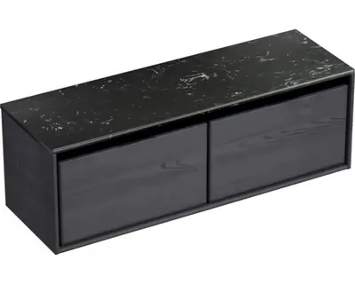 Obrázek produktu pro Koupelnová skříňka pod umyvadlo Sanox Loft dub černý 141 x 47 x 46 cm