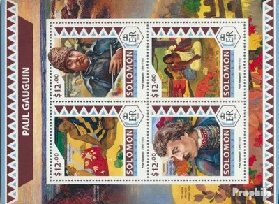 Produktbild von Briefmarken Salomoninseln 2016 Mi 4195-4198 Kleinbogen (kompl. Ausg.) postfrisch Paul Gauguin
