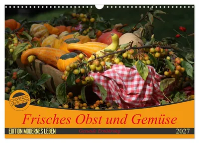 Produktbild von Frisches Obst und Gemüse (Wandkalender 2027 DIN A3 quer), CALVENDO Monatskalender