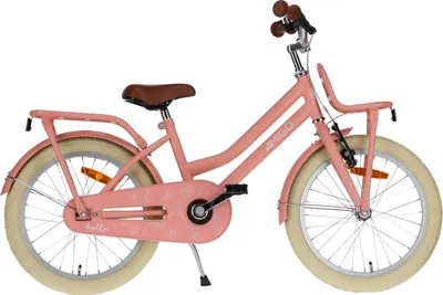Produktbild von AMIGO Kinderfahrräder Mädchen Bella 18 Zoll 29 cm Mädchen Rücktrittbremse Lachsfarben