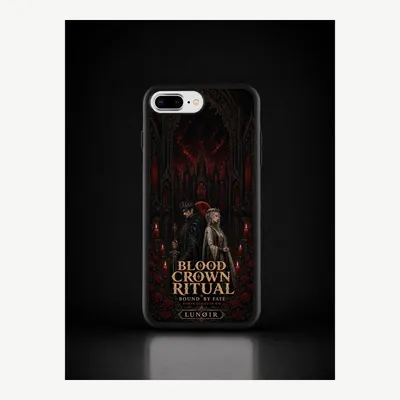 Productafbeelding van iPhone 7 / 8 Plus hoesje, telefoonhoesje, beschermhoesje, case met bloedkroonmotief – LUNØIR ©