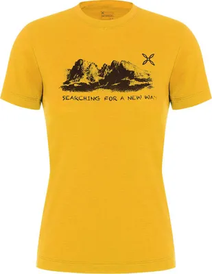 Produktbild von Montura PEAKS MERINO T-SHIRT WOMAN (MTGC27W) - Damen Merino T-Shirt, Farbe:348-MUSTARD, Größe:XL