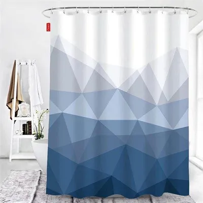 Produktbild von Famanu Duschvorhang Wasserabweisend - Anti-Schimmel - 240 x 200 cm - Blau