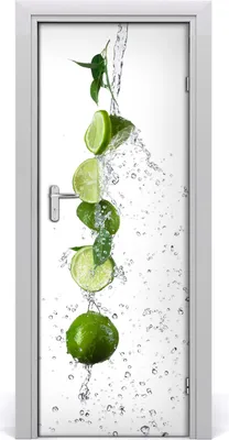 Produktbild von Tulup Türaufkleber 75x205 cm Dekorative Aufkleber Selbstklebend Wasserdichte Tapete Abnehmbar Schlafzimmer Wohnzimmer Wohnkultur - Limette