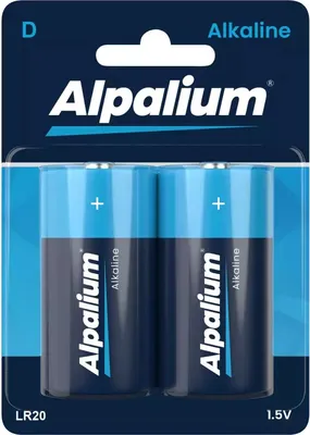 Produktbild von Alpalium Batterien, D Mono 2er Pack, Markenqualität, LR20, Alkaline, 1,5V