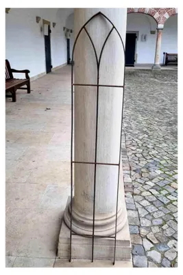 Produktbild von Rankgitter Höhe: 155 cm Metall Rankhilfe Rankgerüst Rost Schmiedeeisen