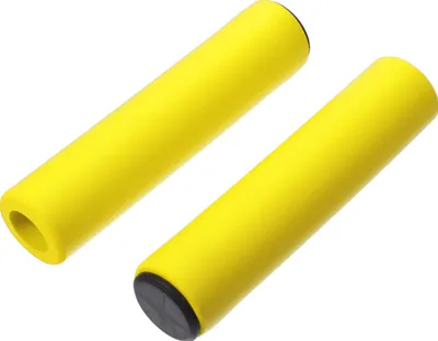 Image de 1 Ensemble De Poignées De Guidon De Vélo, Poignées De Guidon En Mousse Absorbant Les Chocs, Poignées De Guidon Confortables Pour Vélo Électrique Vtt, Jaune