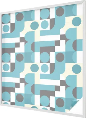 Produktbild von Buntglas Fensterfolie – 116x100 cm – Stained-Glass Design – blickdichte dekorative Sichtschutzfolie – selbstklebend, UV-Schutz – Geometrische Muster