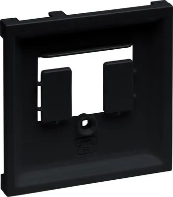 Produktbild von Legrand 765355 SEANO Abdeckung f.TDO & TAE in der Farbausführung sw lackiert