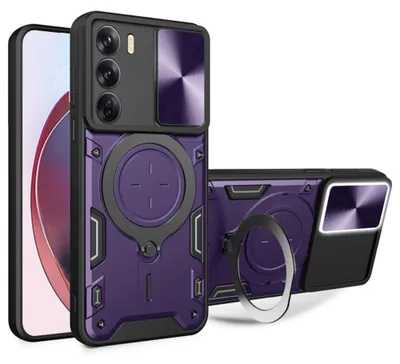 Produktbild von Techsuit CamGuard Pro Back Cover Hülle für Oppo Reno12 - Lila