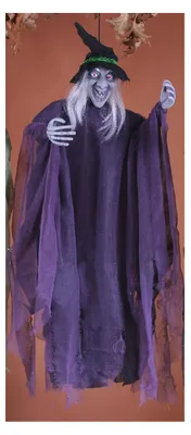 Produktbild von Scary Witch Hängefigur 103cm für Halloween