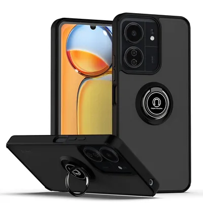 Image de Coque de protection TPU + PC « Shadow Design » pour Xiaomi Redmi 13C, couleur noire