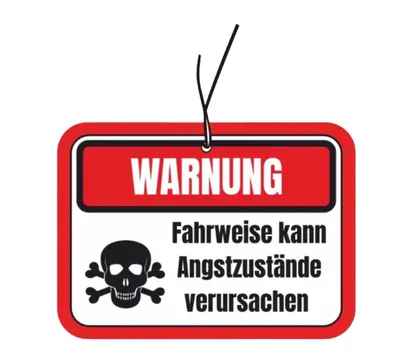 Produktbild von Warnung Fahrweise Duftbaum