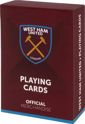 Produktbild von West Ham United FC - Wappen-Spielkarten GF556 (Einheitsgröße) (Rotwein)