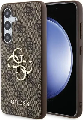 Produktbild von Guess GUHCSA554GMGBR A55 A556 braun hardcase 4G Big Metal Logo Schutzhülle