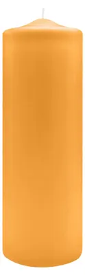 Produktbild von Spitzkopf Stumpen Kerzen Mais Gelb 30 x Ø 9 cm, 6 Stück