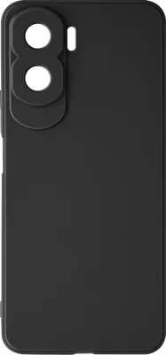 Produktbild von Avizar, Silikonhülle (Soft-Touch, matte Rückseite) für Honor 90 Lite, Schwarz