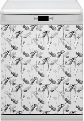 Produktbild von Abwaschbar 60x80 cm Geschirrspüle Magnetmatte Küche Dekorative  - Blumenmohn