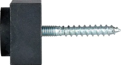 Produktbild von HALCÖ Wandtürpuffer 30 x 30 mm, Stahl verzinkt schwarz passiviert