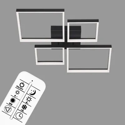 Produktbild von Briloner Frame LED schwarz Fernbedienung