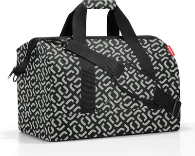 Produktbild von Reisenthel Allrounder L, Stoffbeutel, Schwarz, Weiß, Polyester, Muster, 30 l, 480 mm