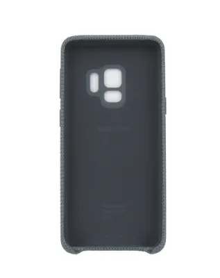 The back of a dark gray phone case is shown against a white background.