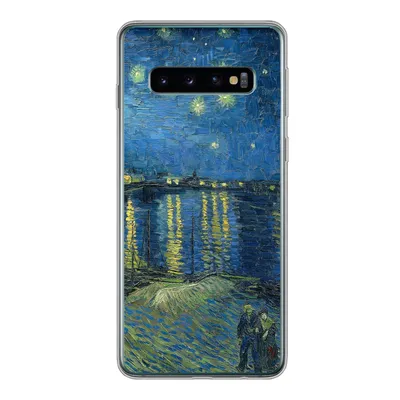 Produktbild von MuchoWow® Handyhülle Schutzhülle Hülle für Samsung Galaxy S10 Die sternenklare Nacht - Vincent van Gogh Silikon Softcase Handy Hülle - Handytasche