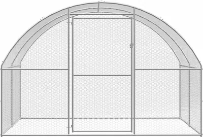 Zdjęcie produktu dla vidaXL Kurnik zewnętrzny 3x2x2 m Stal ocynkowana