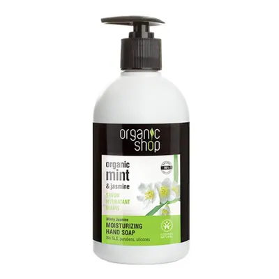 Produktbild von ORGANIC SHOP Bio-Minze & Jasmin Feuchtigkeitsspendende Handseife 500ml