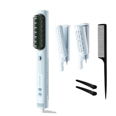 Produktbild von Tekoo Warmluftbürste 3in1 Multistyler Haarglätter & Volumenbürste mit Ionen & Kaltluft