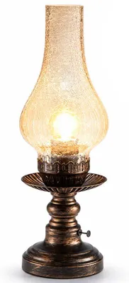 Produktbild von Retro Tischleuchte mit Akku, kabellose Touch Tischlampe mit 3 Lichtstufen, USB-aufladbar, dekorative Lampe für Schlafzimmer und Wohnzimmer