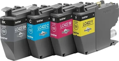 Obrázek produktu pro Brother LC422 Multipack - 4 balení - černá, žlutá, azurová, purpurová