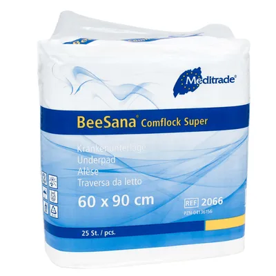 Obrázok produktu pre Meditrade® 2066 Meditrade® Einweg-Betteinlagen BeeSana® Comflock Super, 25 St.
