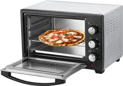 Produktbild von Steinborg mini rúra 25 l | rúra na pizzu | rúra 3 v 1 | konvekčná | strieborná | 1600 W