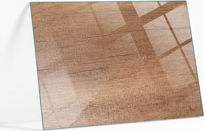Zdjęcie produktu dla Szklany blat stołu z nadrukiem 80x60 cm – hartowane szkło z motywem – blat stołu z nadrukiem – szkło bezpieczne z grafiką – nowoczesny – dekoracyjny – łatwy w czyszczeniu – zamiennik blatu – szkło artystyczne – nowoczesny stolik szklany – blat dekoracyjny - Naturalny wzór drewna